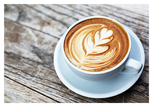 Postkarte - La Card - Coffee leave