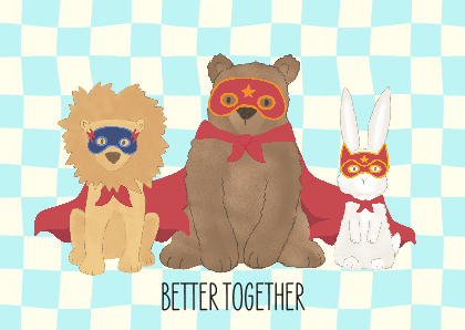 Postkarte - andrea liesert - BETTER TOGETHER