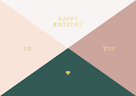Klappkarte - La Card - Birthday, Quarter