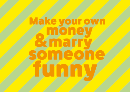 Postkarte - happy wrong - Make your own money