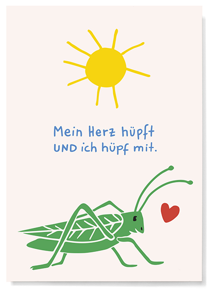 Postkarte - familytree - Mein Herz hüpft