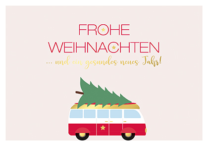 Postkarte - La Card - Weihnachtsbully Postkarte - La Card - Weihnachtsbully