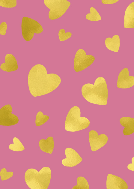 Postkarte - illi - Goldprägung - PUSO Postkarte - illi - Goldprägung - PUSO