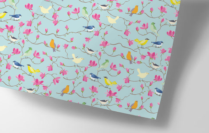 Geschenkpapier - Happiness- Vögelchen Geschenkpapier - Happiness- Vögelchen