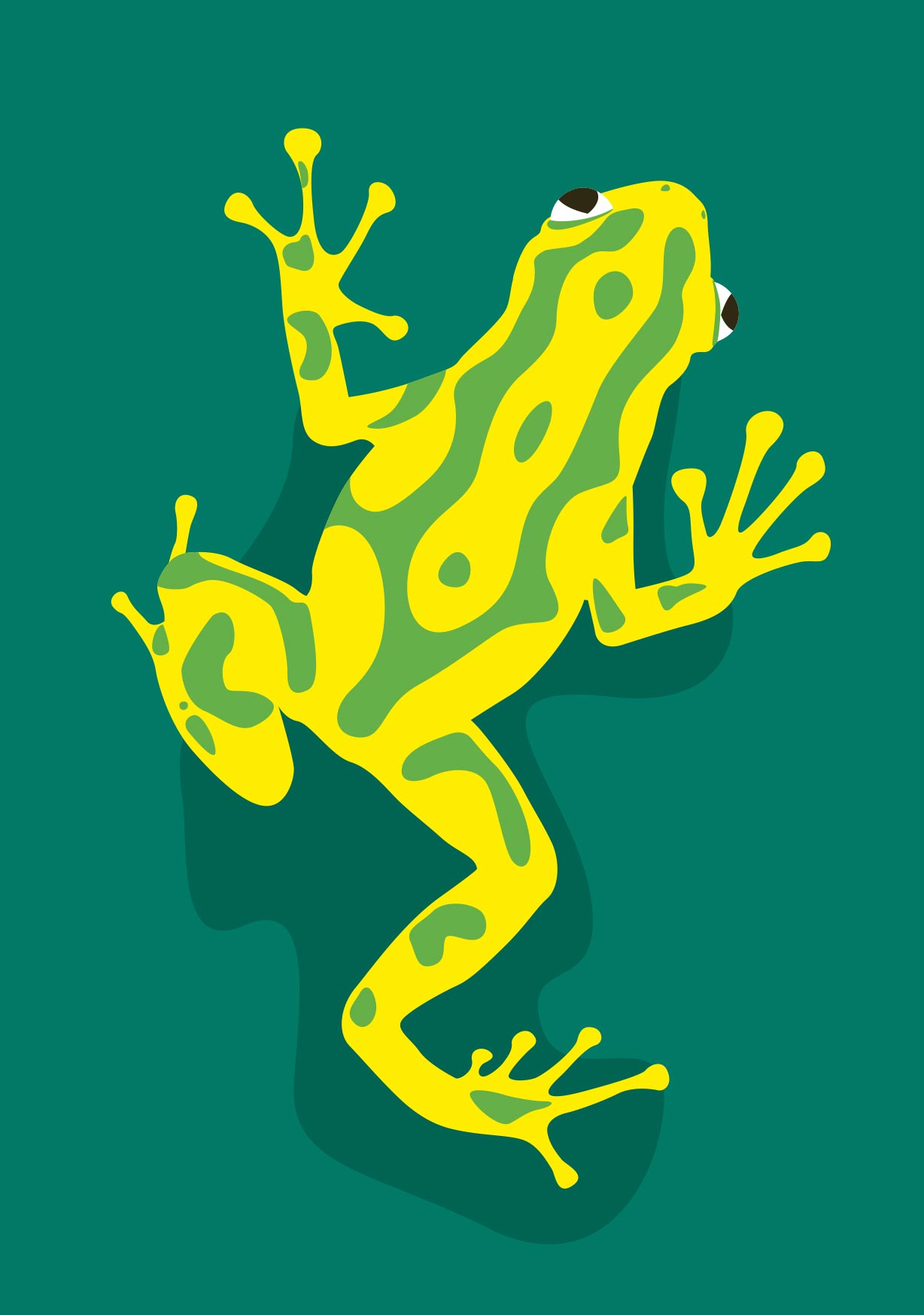 Postkarte - luminous - Frosch