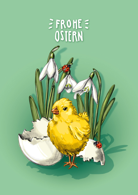 Postkarte - illi - MINOL Frohe Ostern