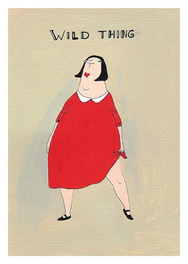 Artprint A3 - kittiekatstudio - wild thing