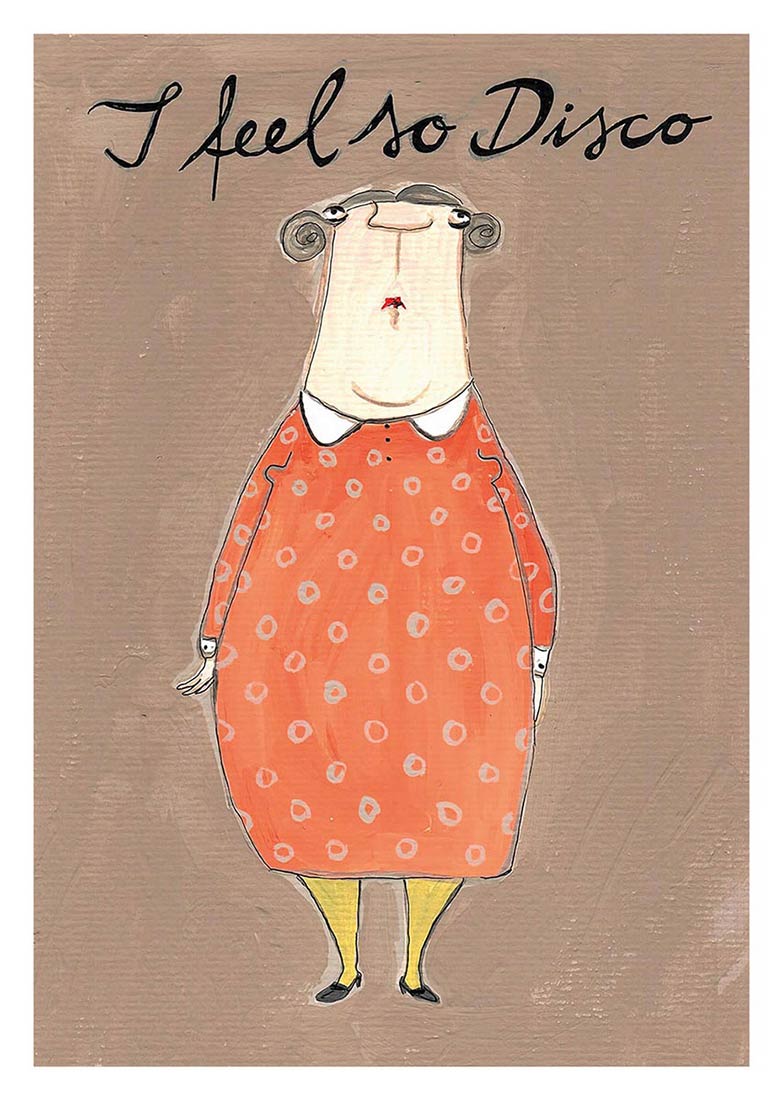 Artprint A3 - kittiekatstudio - disco Artprint A3 - kittiekatstudio - disco