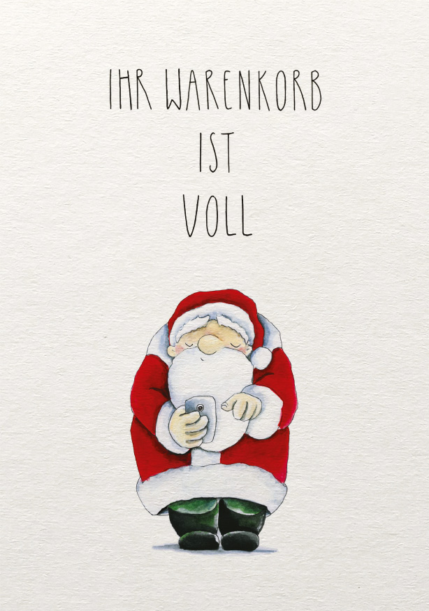 Postkarte - Tabea Güttner - Ihr Warenkorb ist voll