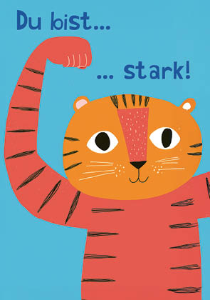 Postkarte - darilarifari - Starker Tiger