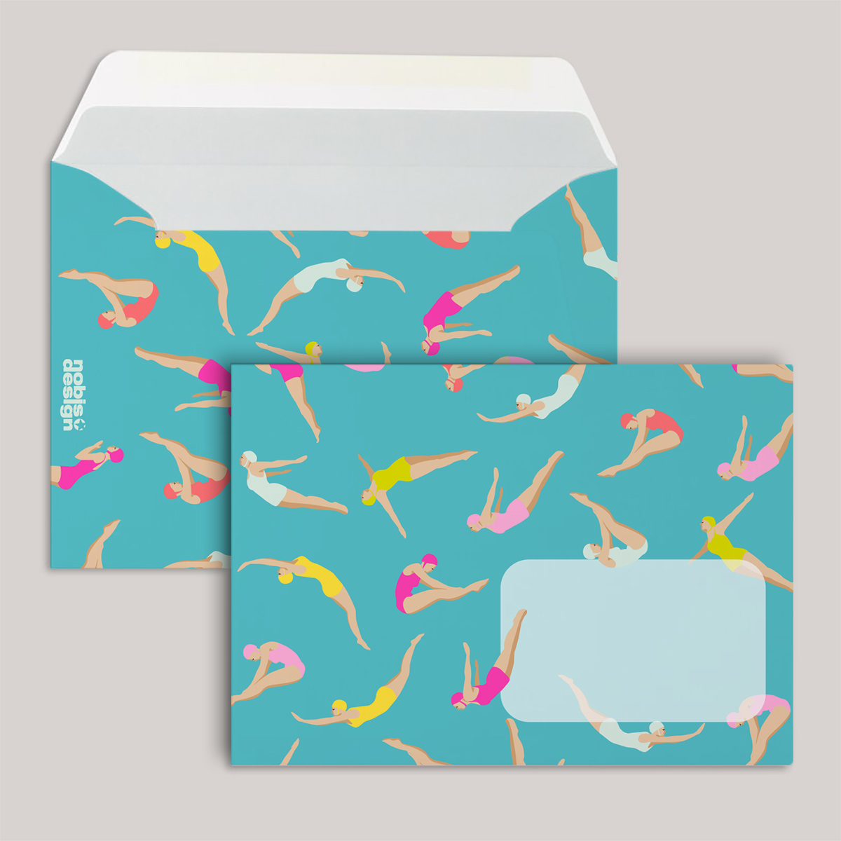 Umschlag - neonstyle - Schwimmerinnen Umschlag - neonstyle - Schwimmerinnen