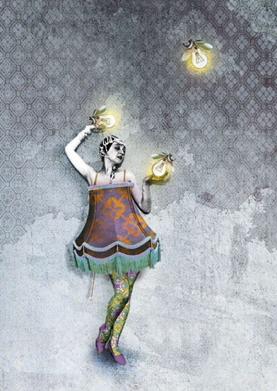 Postkarte - La Tack - glühbirnchen Postkarte - La Tack - glühbirnchen