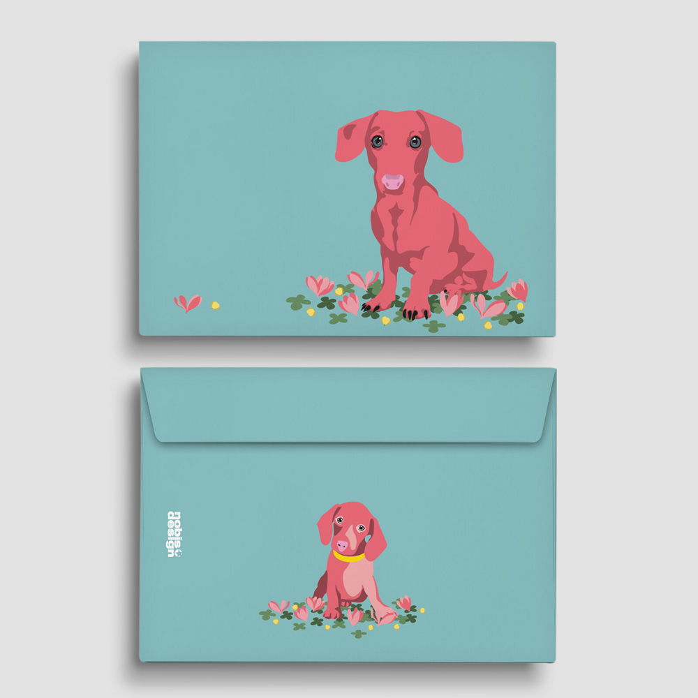 *Umschlag - neonstyle - Dachshund