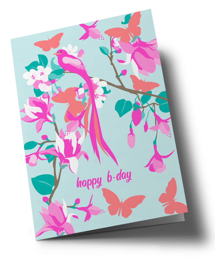 *DK C6 - Happiness - Happy Bday Butterflies