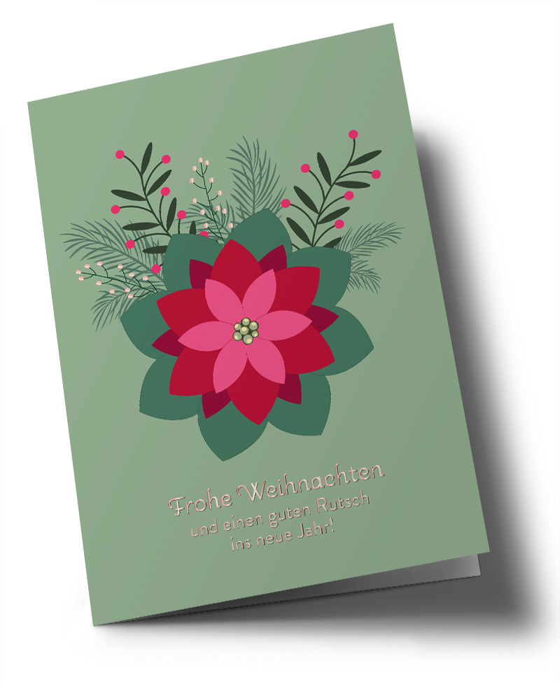 Klappkarte C6 - Toni Starck - Weihnachtsstern