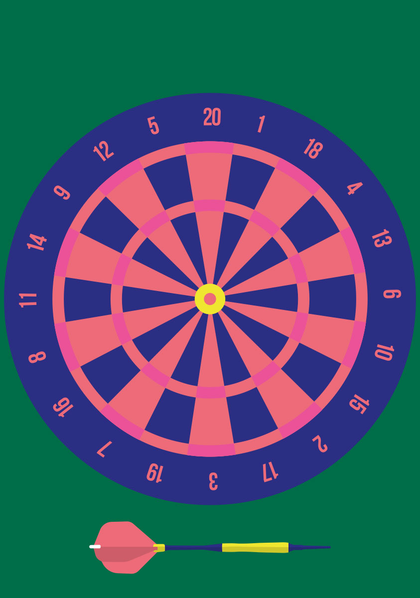 Postkarte - luminous - Dart Postkarte - luminous - Dart