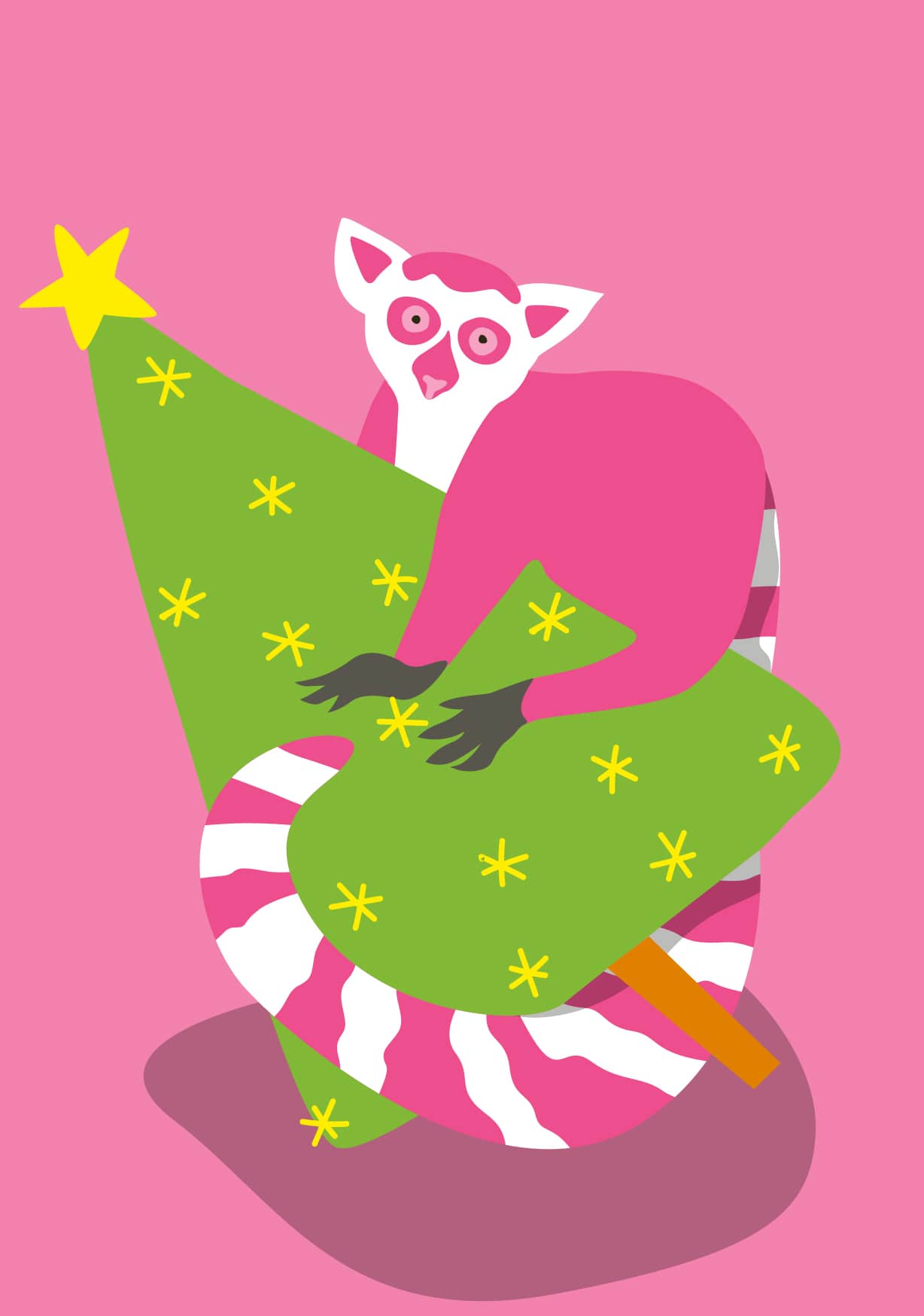 Postkarte - luminous - Faultier