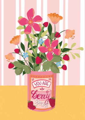 Postkarte - Toni Starck - Berry Can Postkarte - Toni Starck - Berry Can