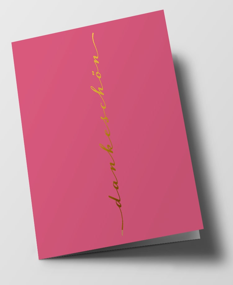 Klappkarte C6 - pure - dankeschön Klappkarte C6 - pure - dankeschön