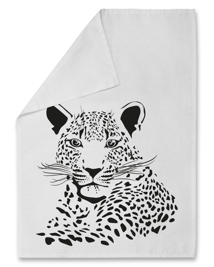 Geschirrtuch - Leopard