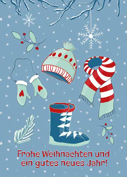 Postkarte - m-illu - Frohe Weihnachten Postkarte - m-illu - Frohe Weihnachten