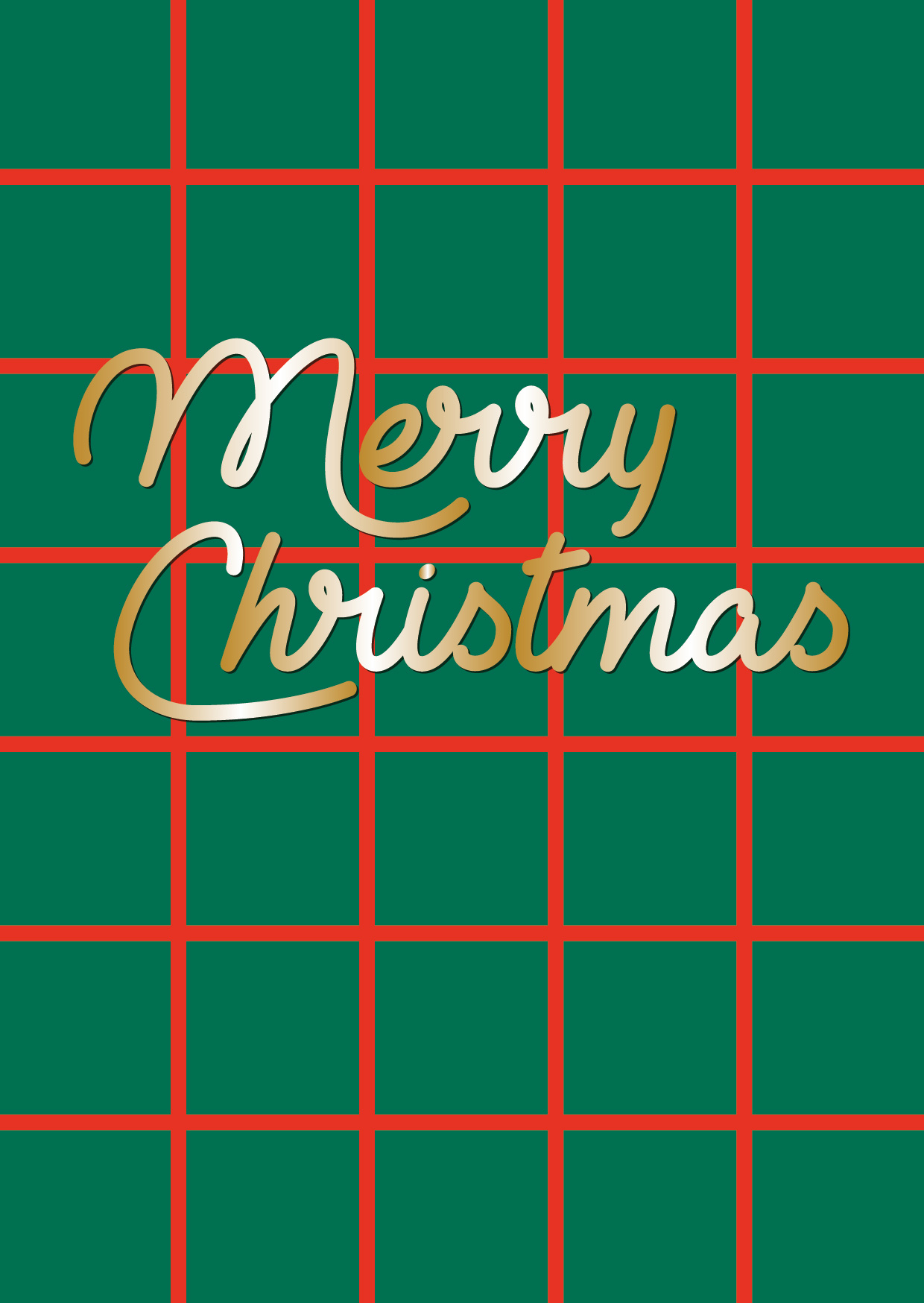 Postkarte - Designfräulein - OroLumi - Merry Christmas Squares