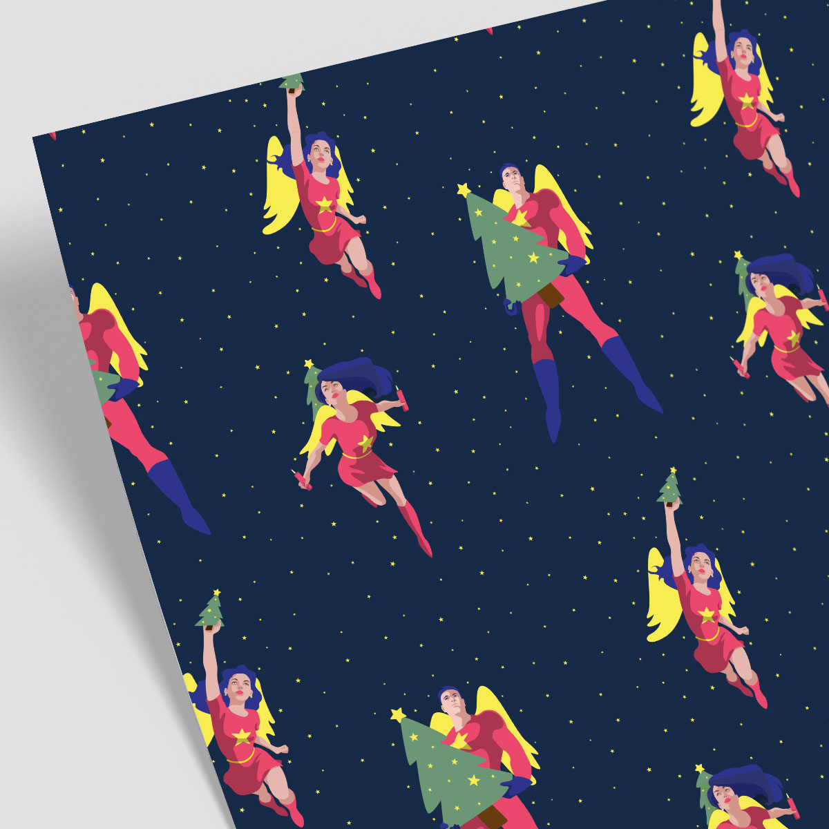 Geschenkpapier - Crossover - Heros