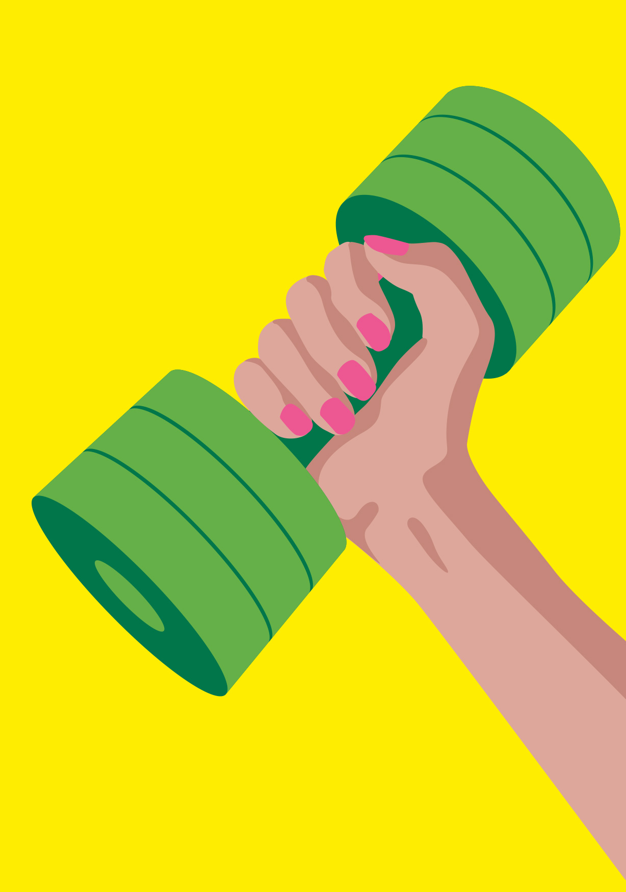 Postkarte - sports - Dumbbell