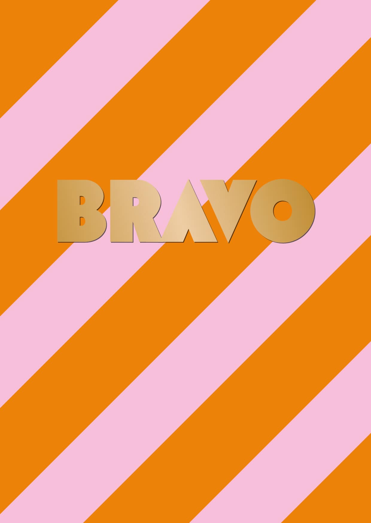 Postkarte - Designfräulein - OroLumi - Bravo