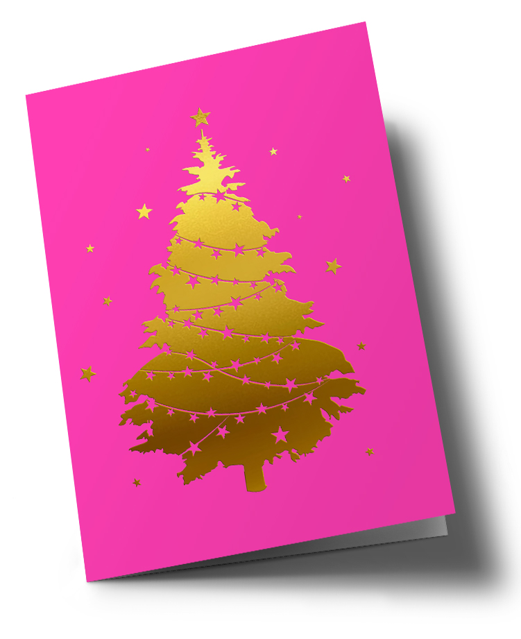 Klappkarte C6 - pure - Weihnachtsbaum