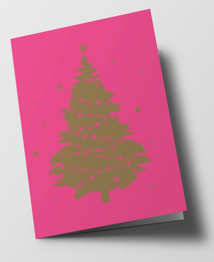 Klappkarte C6 - pure - Weihnachtsbaum