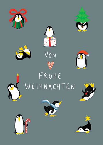 Postkarte - Tabea Güttner - Pinguine
