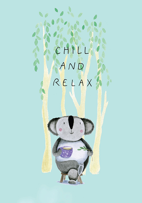 Postkarte - Tabea Güttner - Chill and Relax