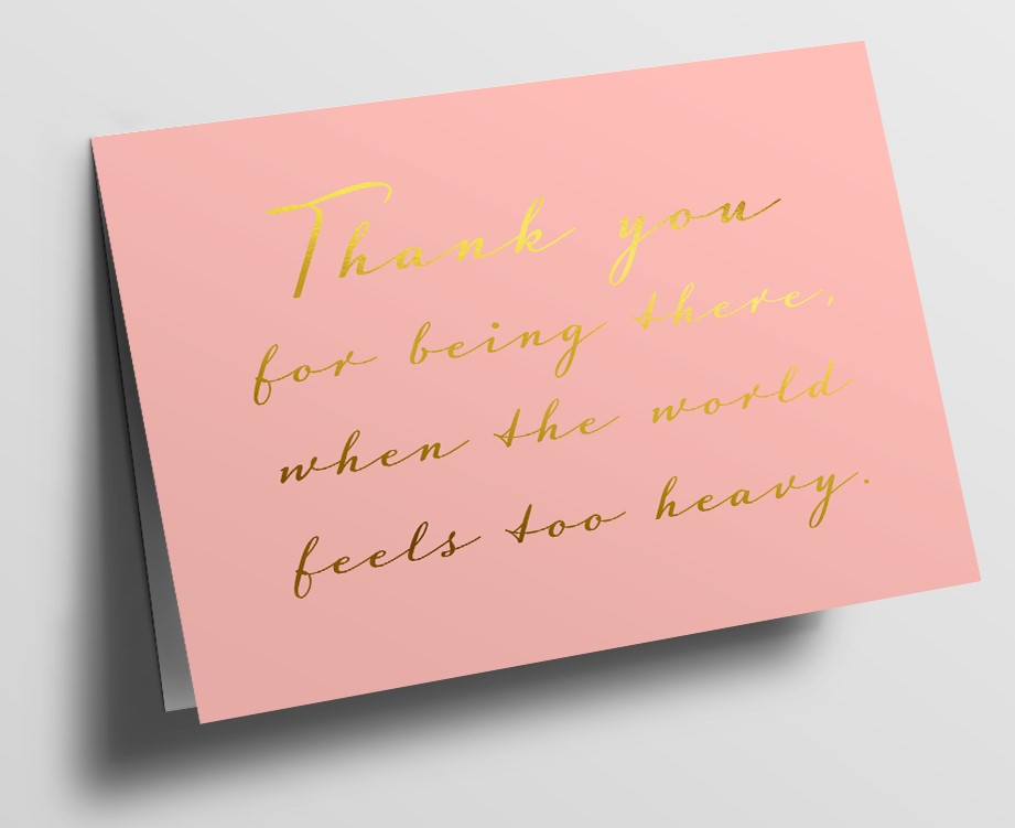 Postkarte - pure - Thank you for...