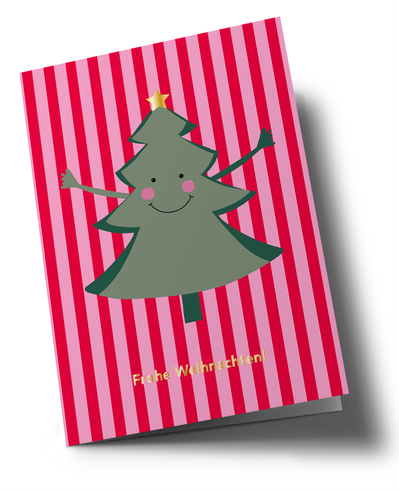 Klappkarte C6 - Toni Starck - Tree Hug