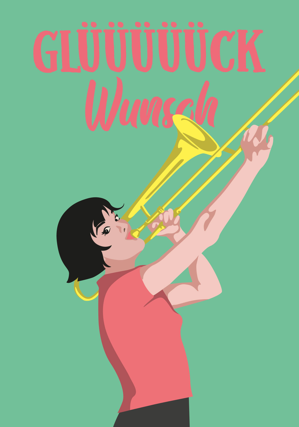 Postkarte - luminous - Glüüüüückwunsch Postkarte - luminous - Glüüüüückwunsch