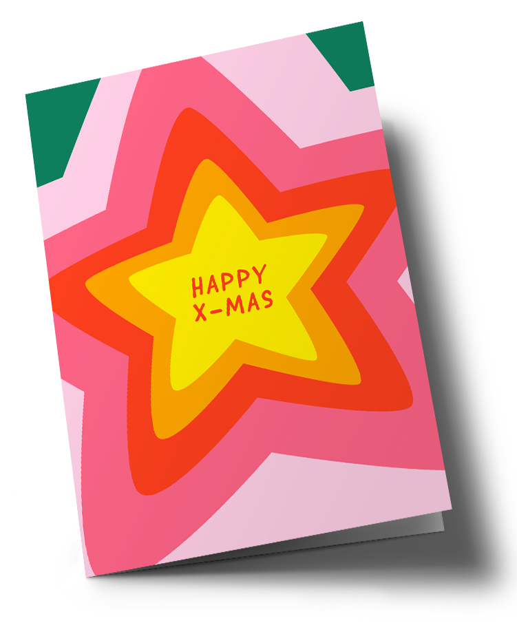 Klappkarte C6 - nola - Happy X-MAS