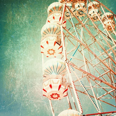 Postkarte - brocante - Riesenrad