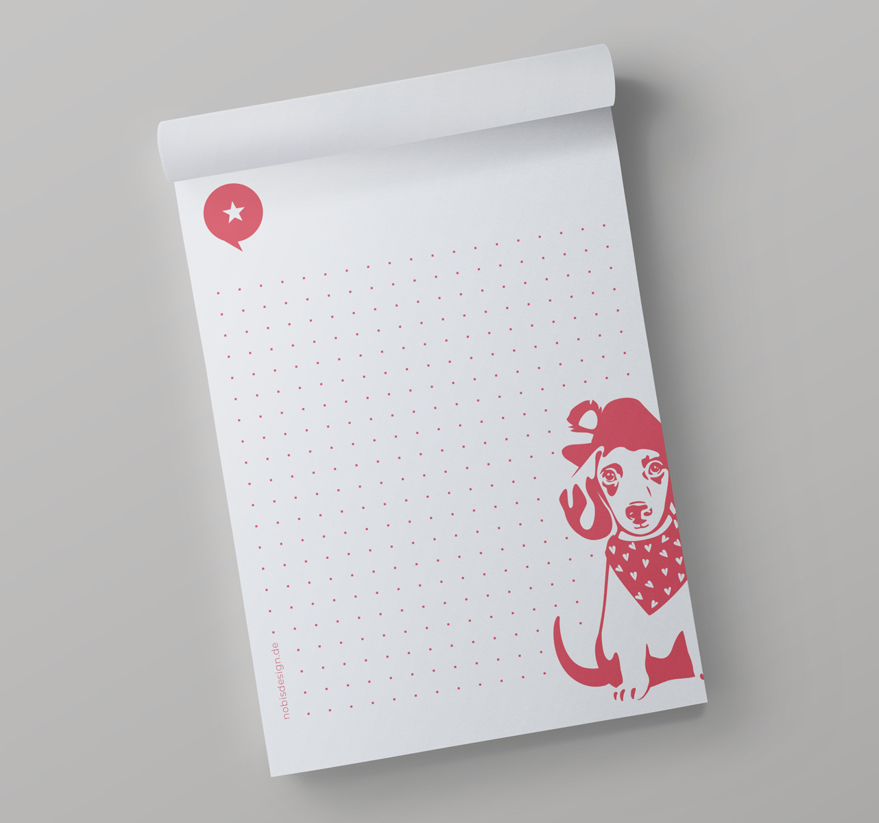 Block A6 - neonstyle - Dachshund small Block A6 - neonstyle - Dachshund small