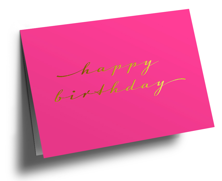 Klappkarte C6 - pure - happy birthday