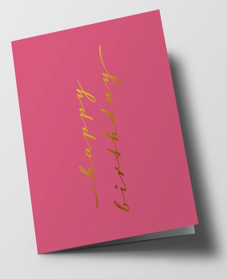 Klappkarte C6 - pure - happy birthday