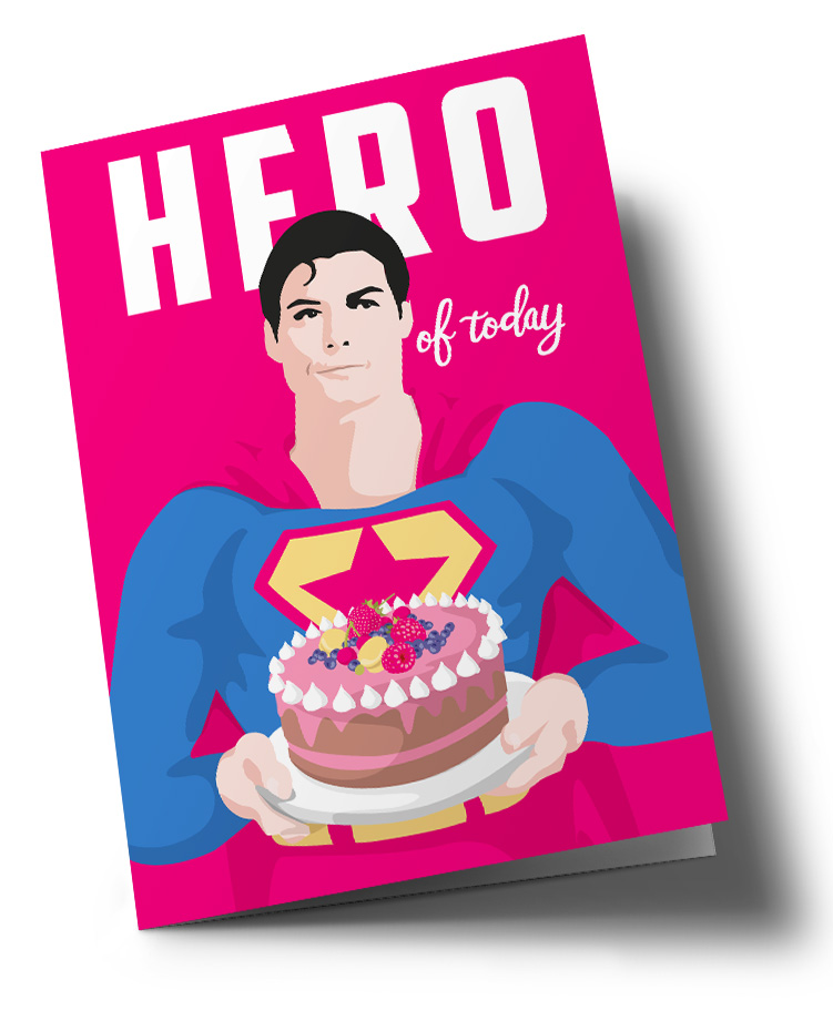 Klappkarte A5 - Lucky Cards - Hero of the Day