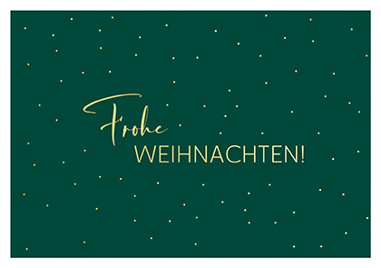 Postkarte - La Card - Weihnachten auf grün