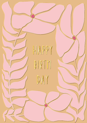 *PK - Toni Starck - Flowers Birthday Pink Caramel