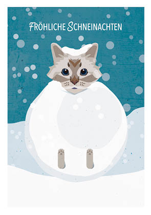 Postkarte - Daria Ivanova - Schneekugel