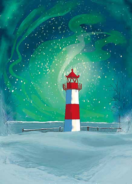 Postkarte - m-illu - Leuchtturm Postkarte - m-illu - Leuchtturm