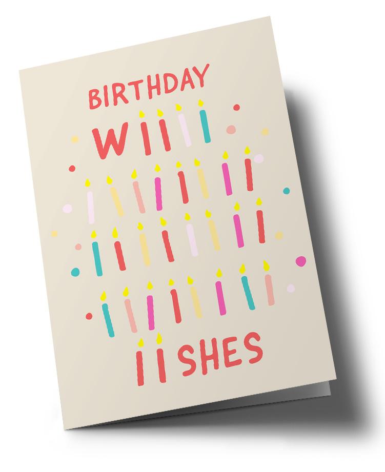 Klappkarte C6 - nola - Birthday wishes 30