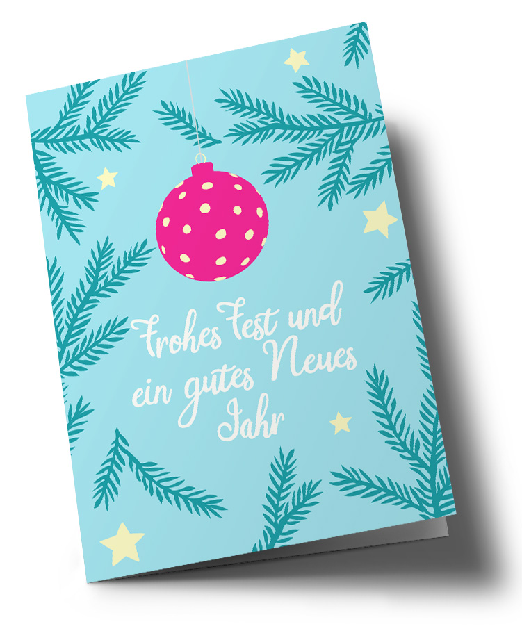Klappkarte - Lucky Cards - Tannenzweige