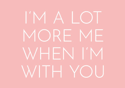 Postkarte - Wortsinn - I am a lot more me Postkarte - Wortsinn - I am a lot more me