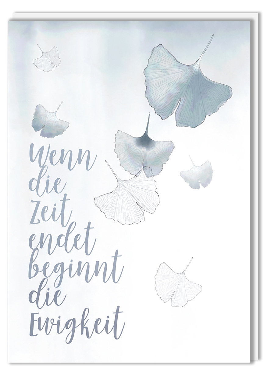 Klappkarte C6 - m-illu - Ginko Klappkarte C6 - m-illu - Ginko